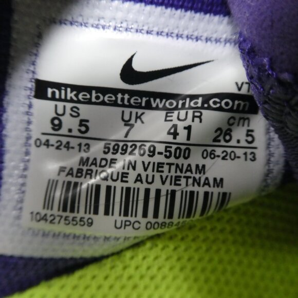 Nike Free Cross Bionic Purple Yellow Training Athletic Running Shoes Sneakers - Picture 12 of 12